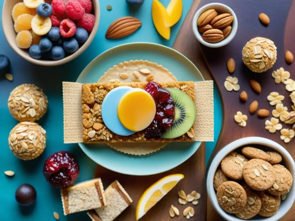 Deliciosos snacks saludables de avena para niños Deliciosos snacks saludables de avena para niños en detallada acuarela