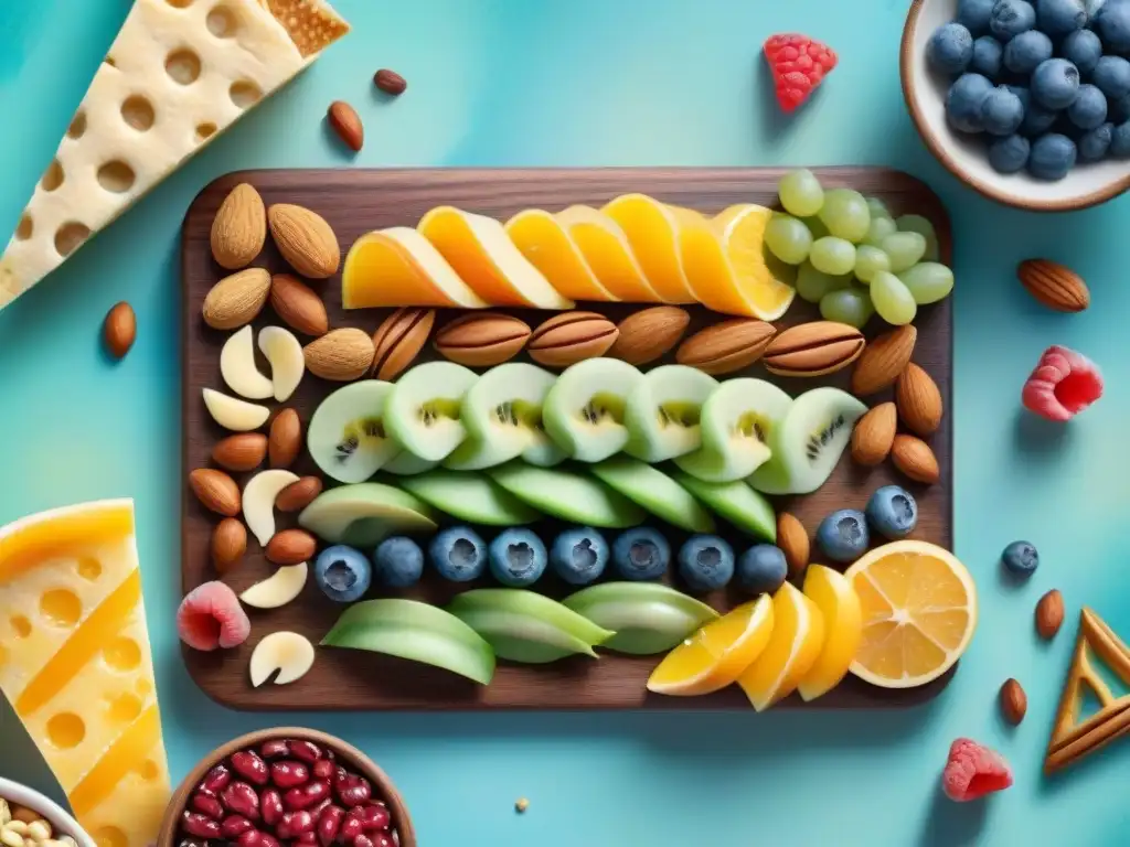 Deliciosos snacks extruidos: ilustración acuarela vibrante Deliciosos snacks saludables con innovadoras texturas de extrusión, presentados en una ilustración acuarela vibrante