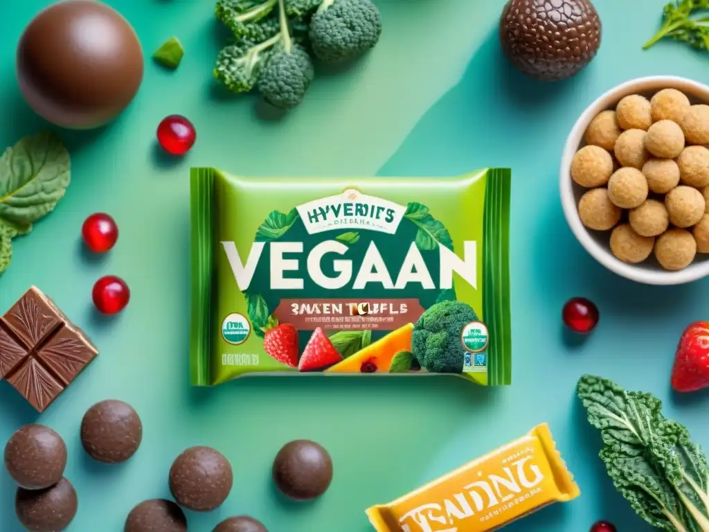 Snacks veganos innovadores en acuarela detallada Detalle acuarela de snacks veganos saludables innovadores en un entorno fresco y creativo