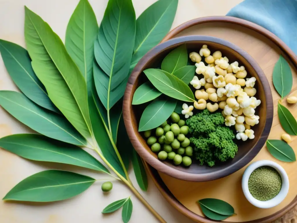 Deliciosos snacks premium con moringa: Una obra de arte acuarela Una exquisita ilustración en acuarela de snacks premium con moringa, resaltando los beneficios de la moringa en snacks