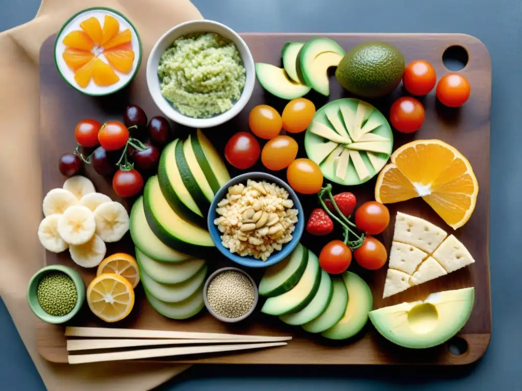 Bodegón saludable: snacks sin gluten en acuarela detallada Un festín de snacks saludables sin gluten en acuarela detallada y vibrante