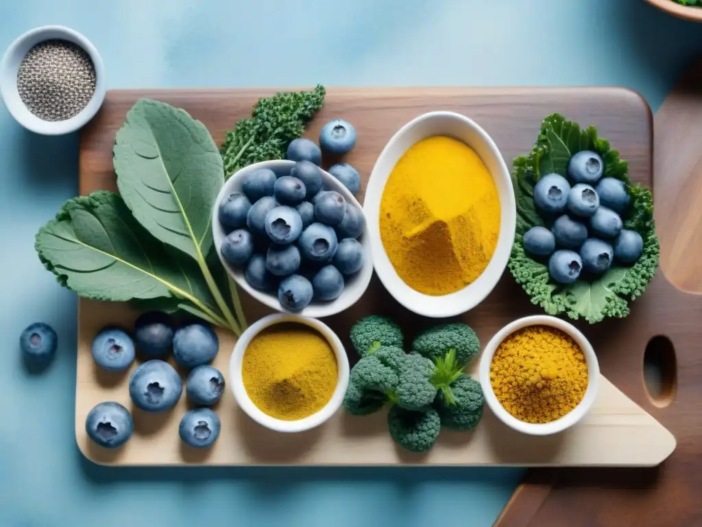 Deliciosos superalimentos en acuarela Un festín de snacks saludables para sistema inmune, detallados en acuarela con colores vibrantes y texturas apetitosas